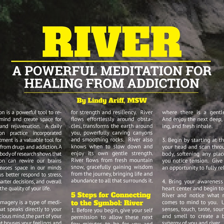 River Meditation Featured in a Magazine!